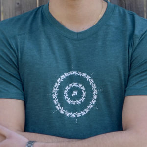 Circle of Om Tee for Men by YogaDham.com